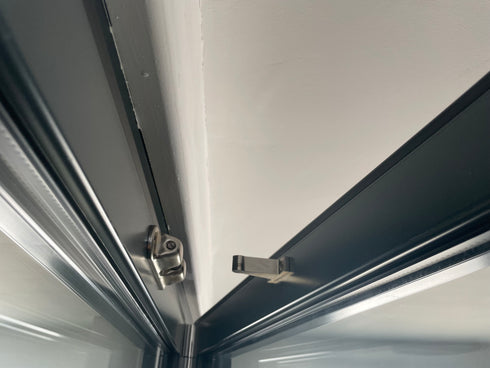 Schuco 227173 Bi-fold Stainless Door Stop -Retaining Catch -Schuco Replacement of Schuco 281587 Door Stop magnet Retaining Catch